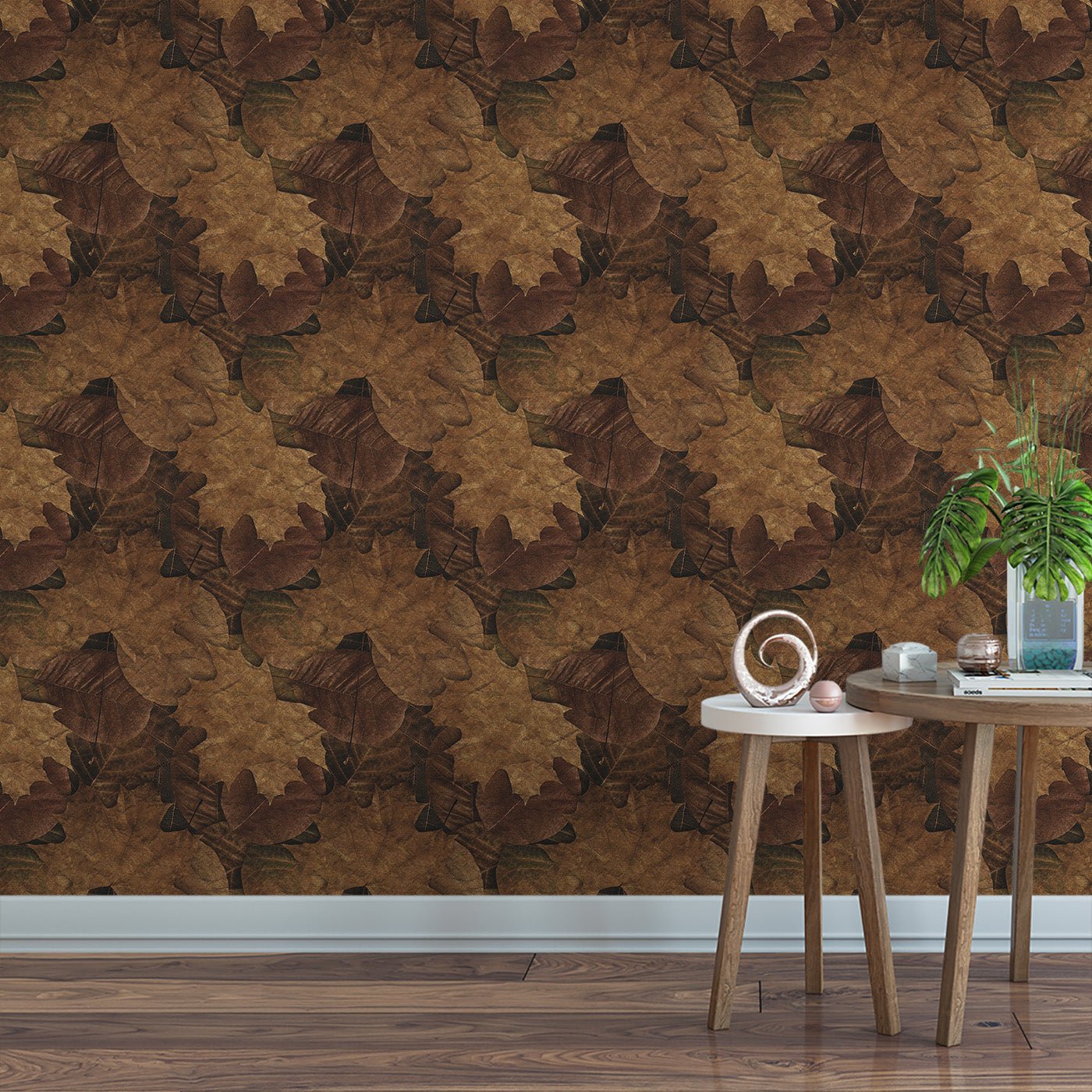 Floral & Leaves Wallpaper WAL1976-F