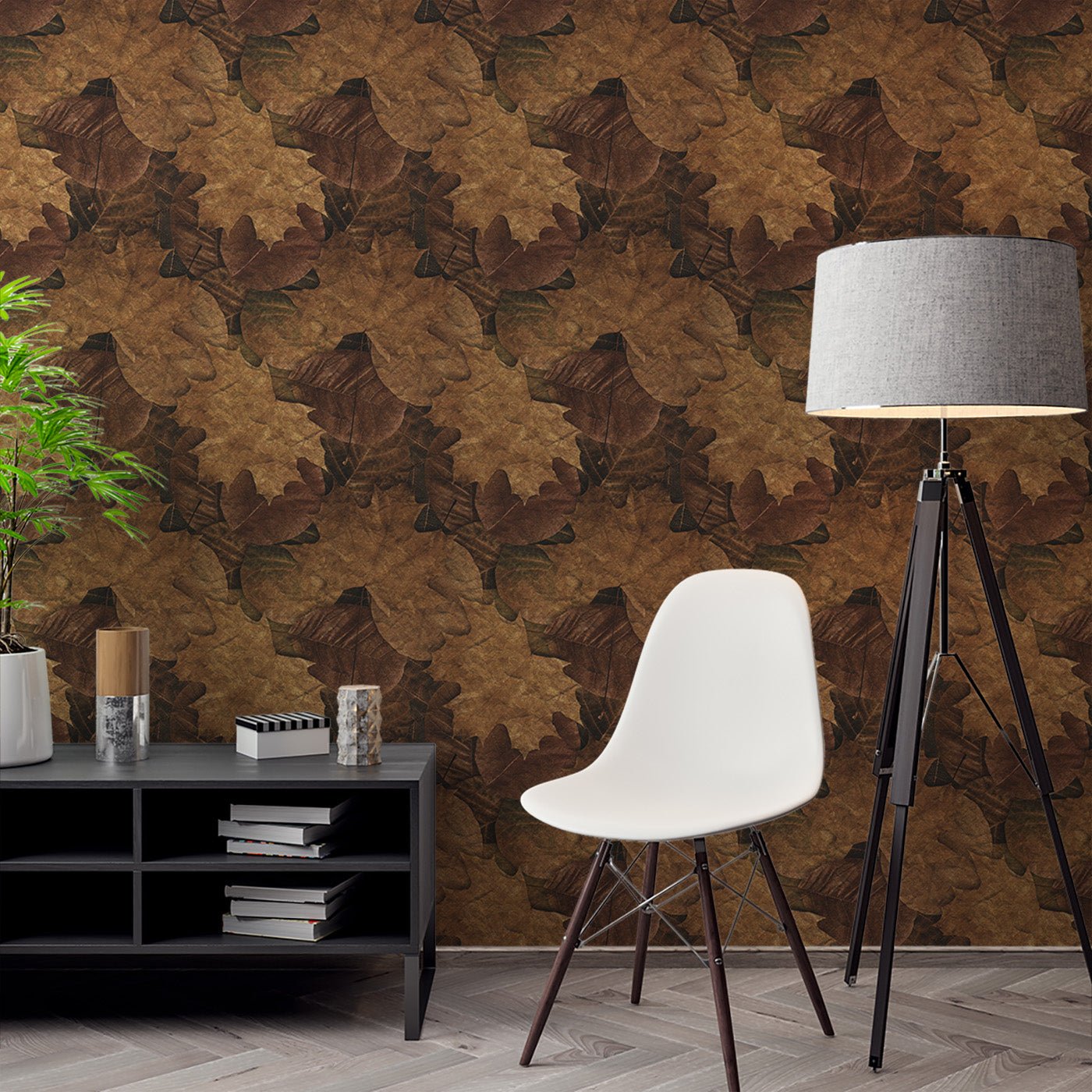 Floral & Leaves Wallpaper WAL1976-F