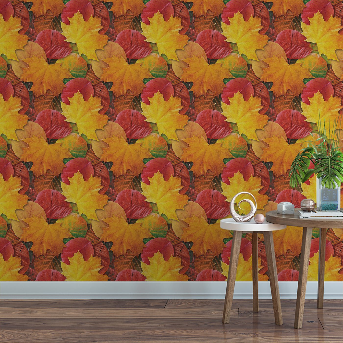 Floral & Leaves Wallpaper WAL1977-F