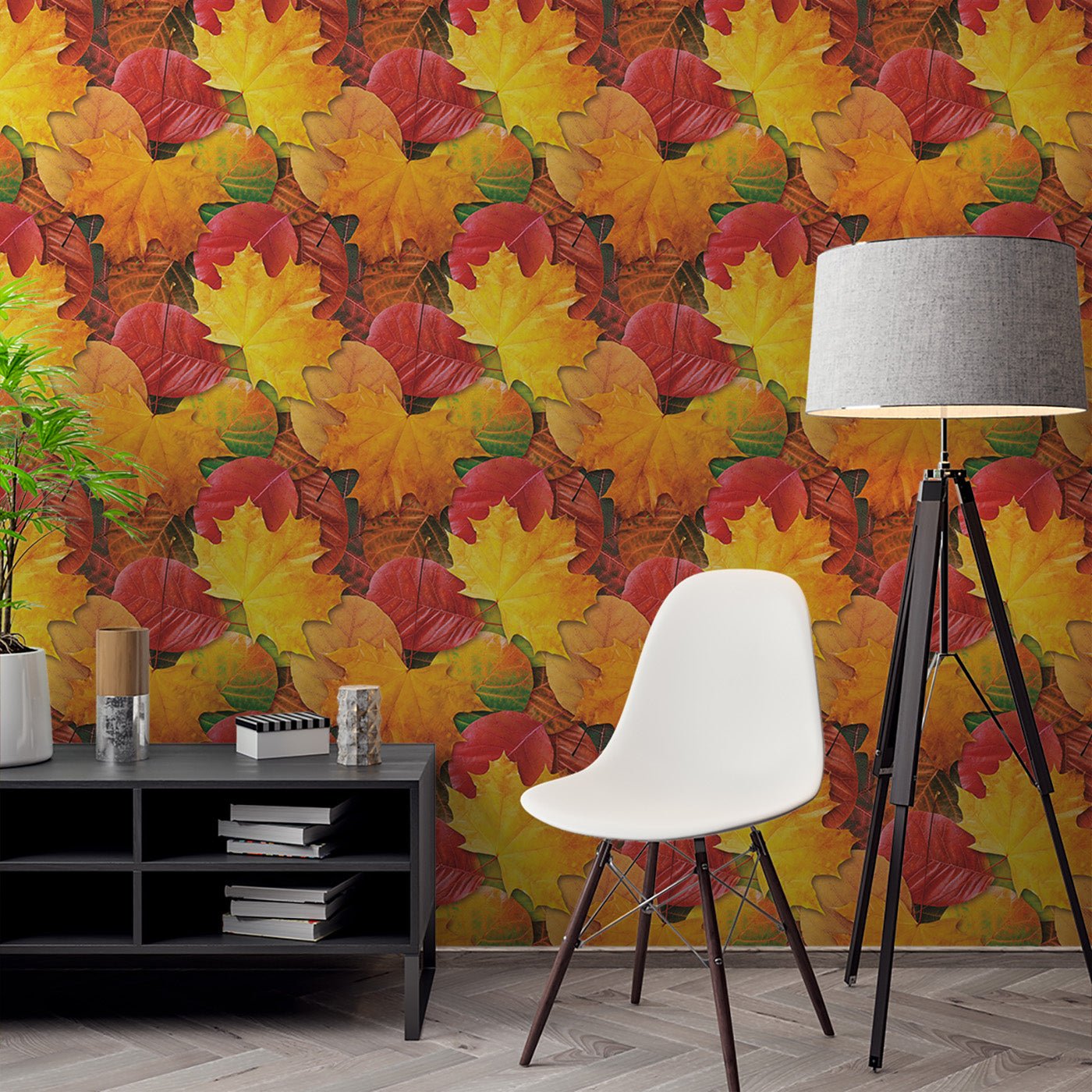 Floral & Leaves Wallpaper WAL1977-F