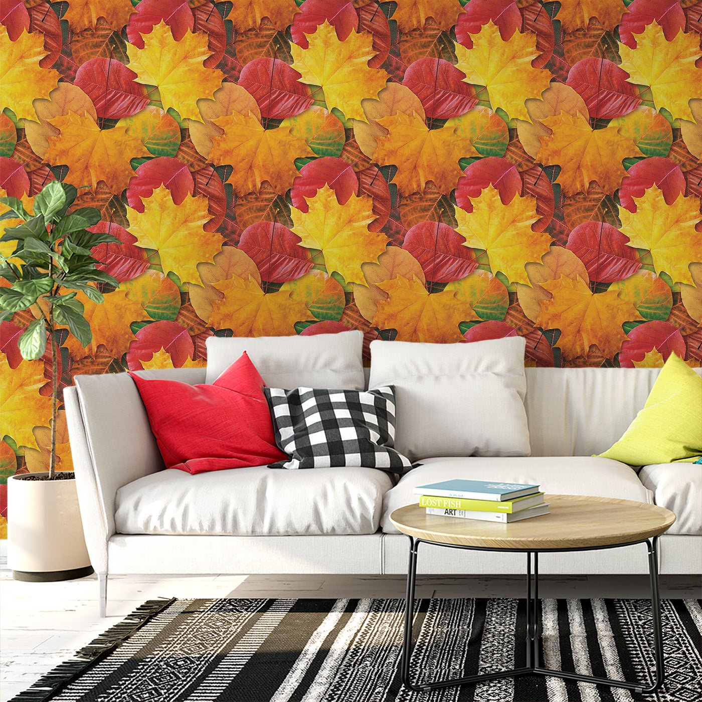 Floral & Leaves Wallpaper WAL1977-F