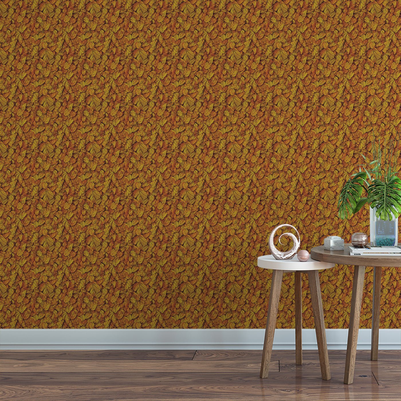 Floral & Leaves Wallpaper WAL1978-F