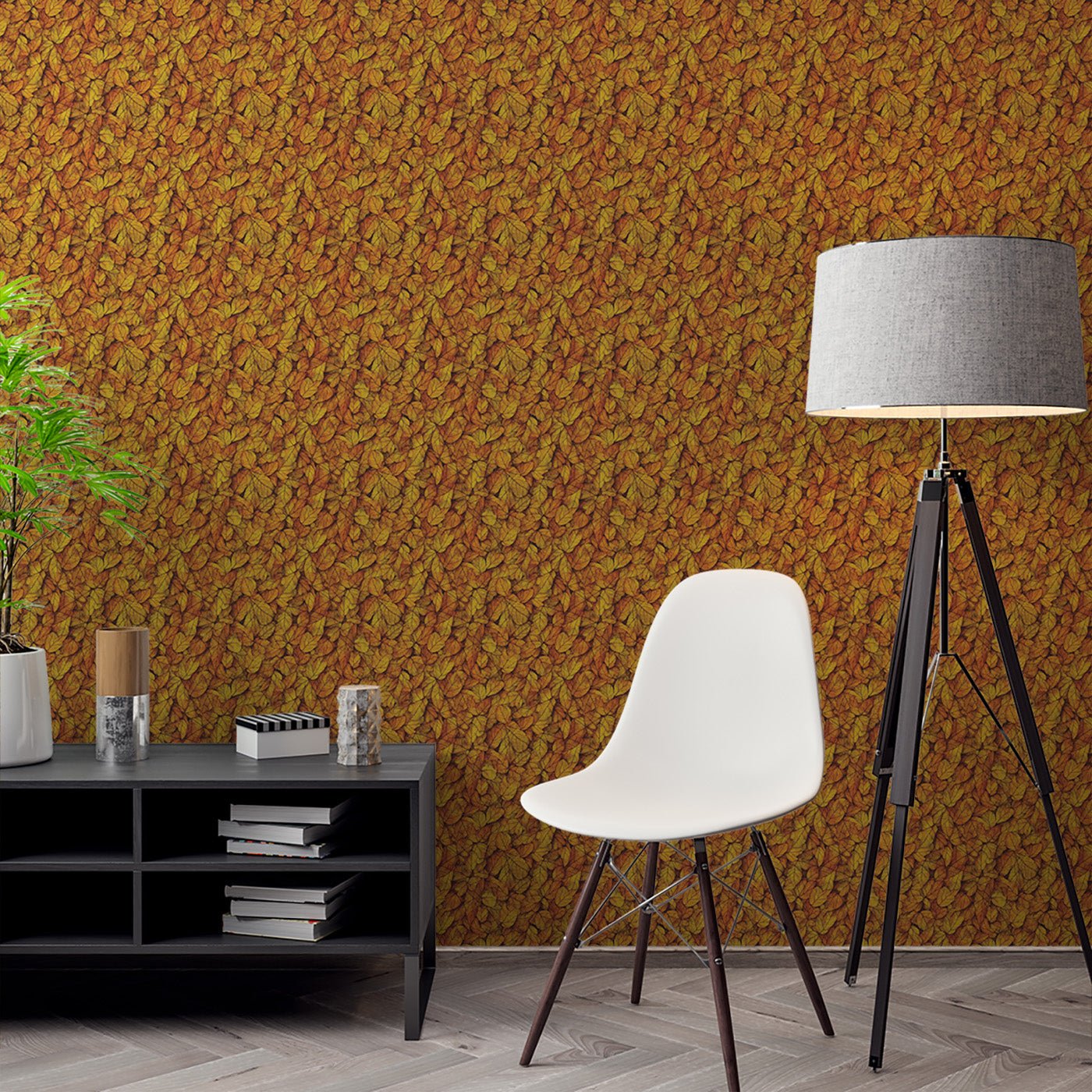 Floral & Leaves Wallpaper WAL1978-F