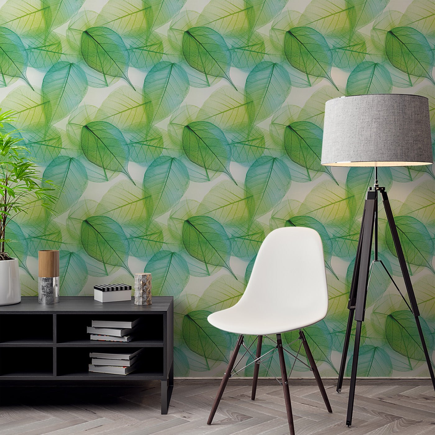 Floral & Leaves Wallpaper WAL1979-F