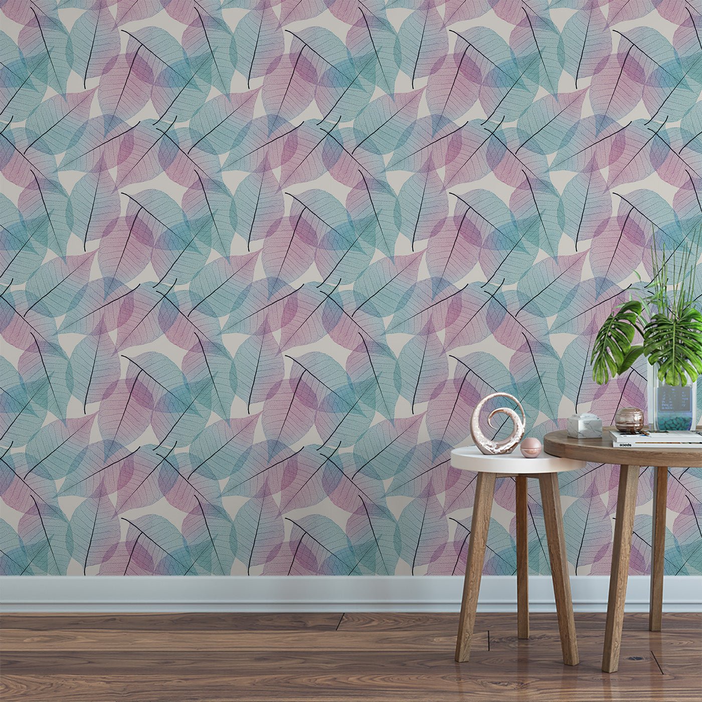 Floral & Leaves Wallpaper WAL1981-F