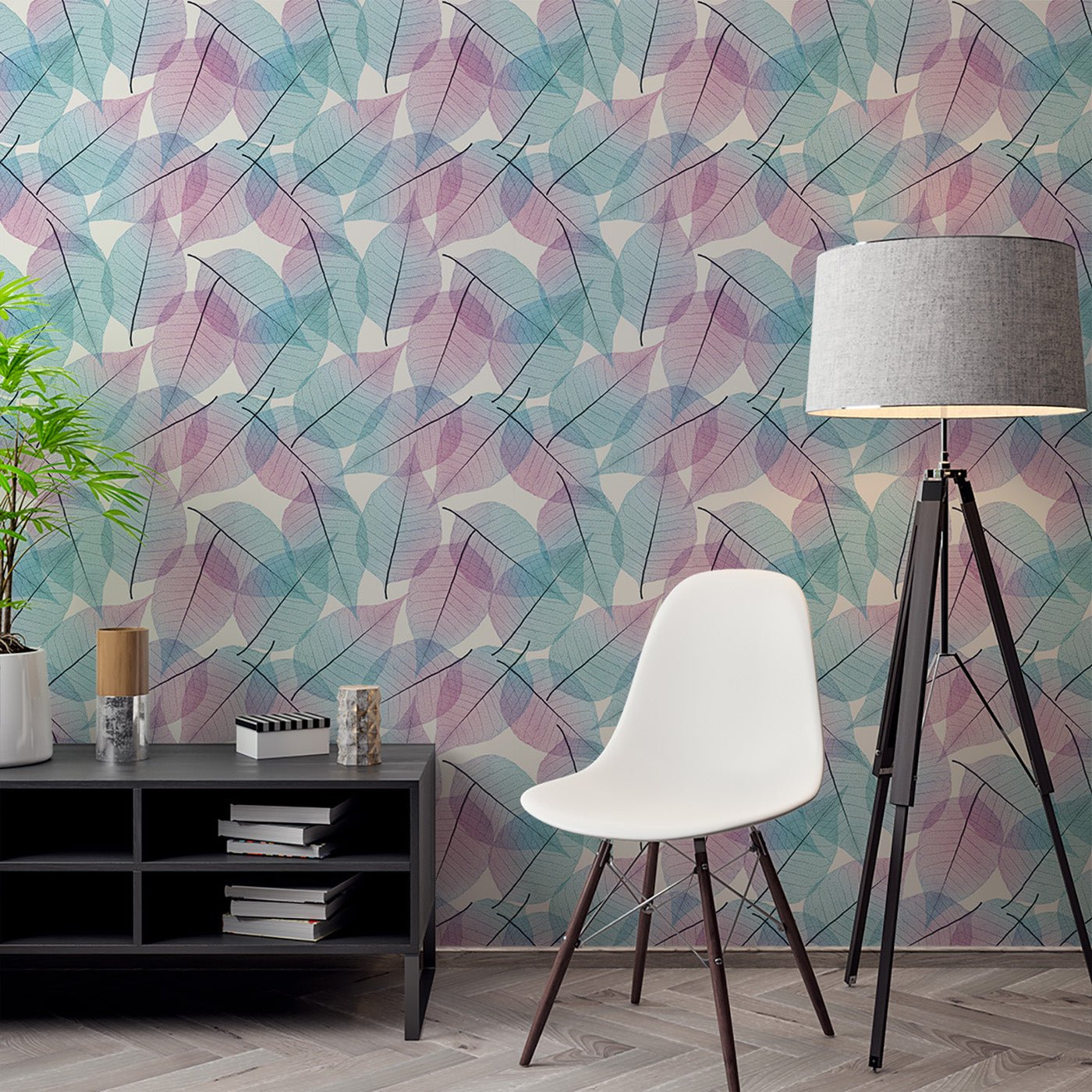 Floral & Leaves Wallpaper WAL1981-F