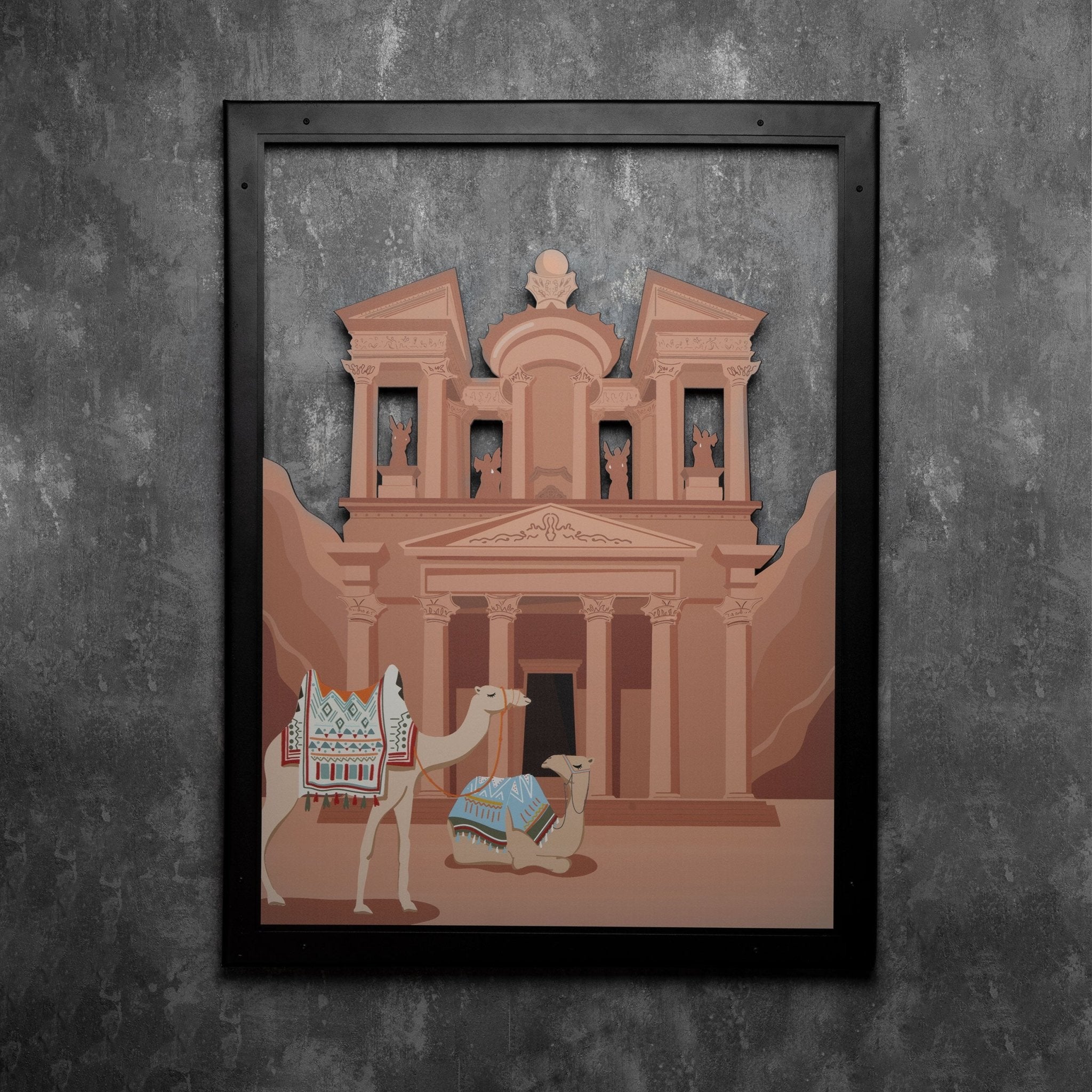 Petra Printed Metal Wall Art