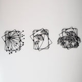 Dandelion Flowers Metal Wall Art Set of 3