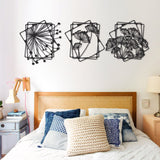 Dandelion Flowers Metal Wall Art Set of 3