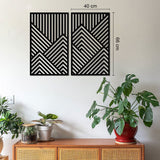 Geometric Mountains Metal Wall Art