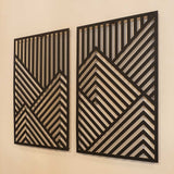 Geometric Mountains Metal Wall Art